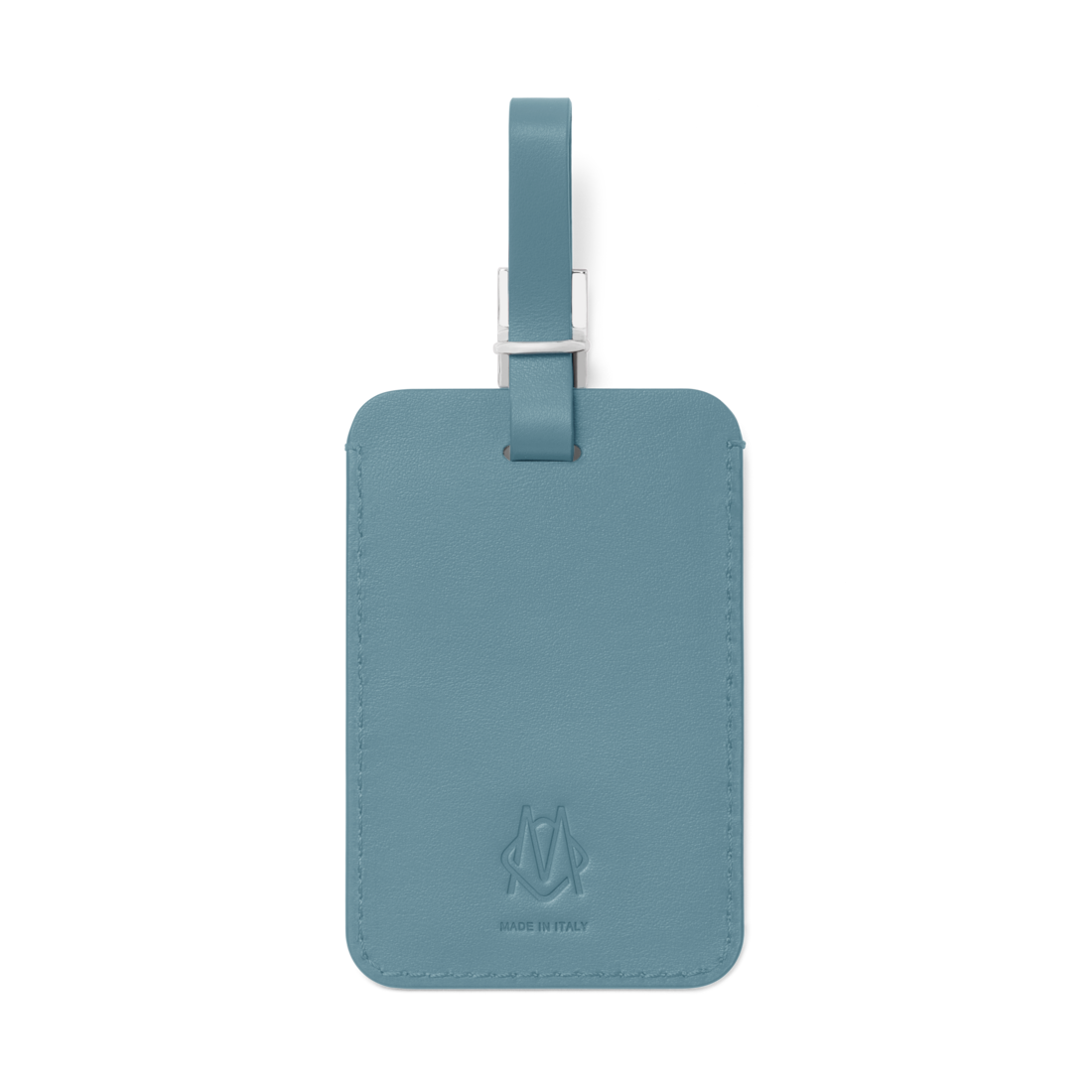 Personalized Cloud Blue Leather Luggage Tag | RIMOWA