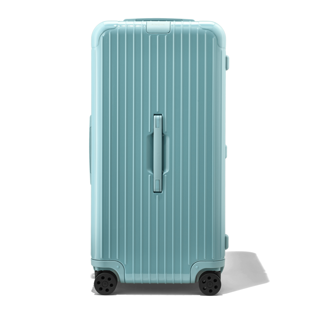baby blue luggage