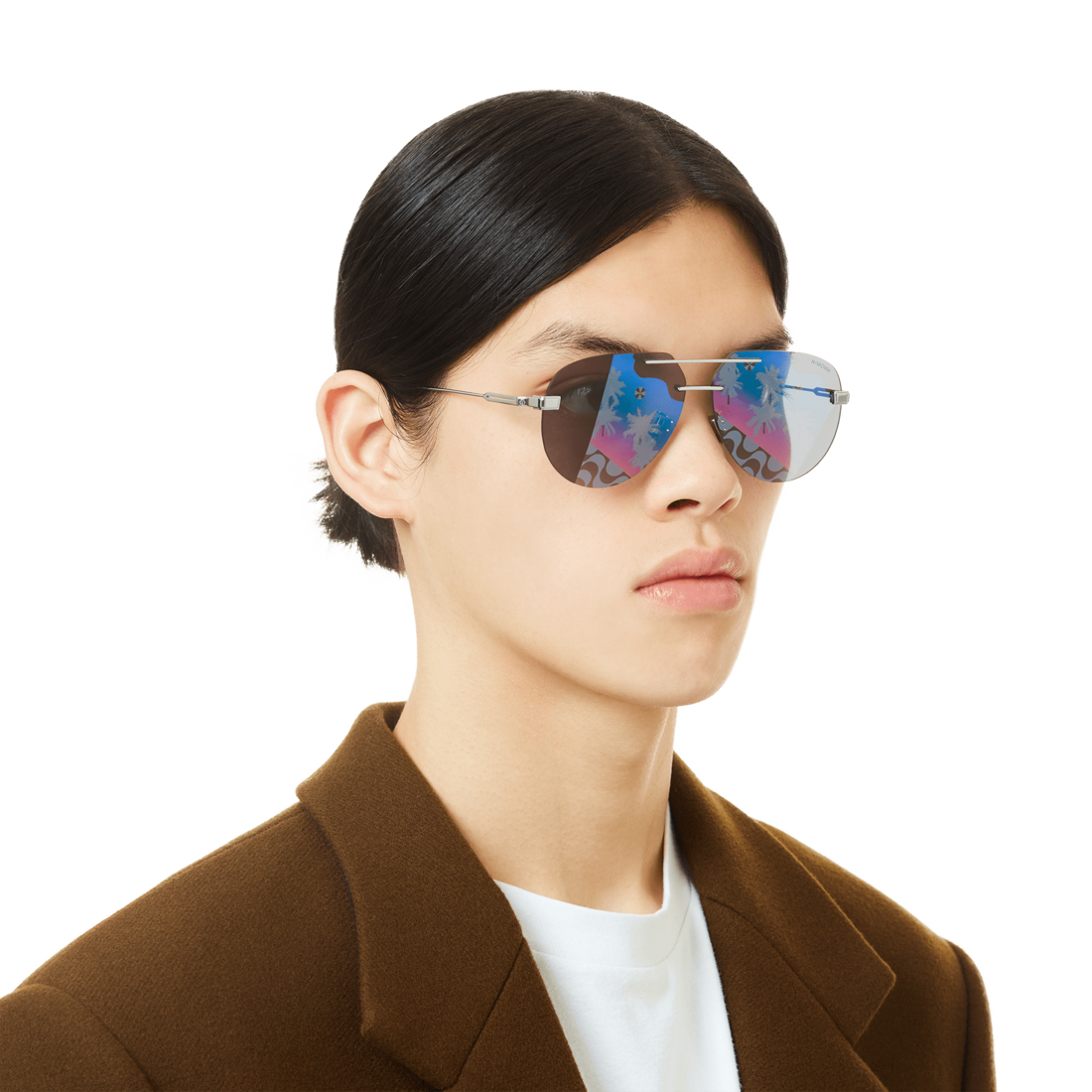 Pilot Rimless Sunglasses image number 4