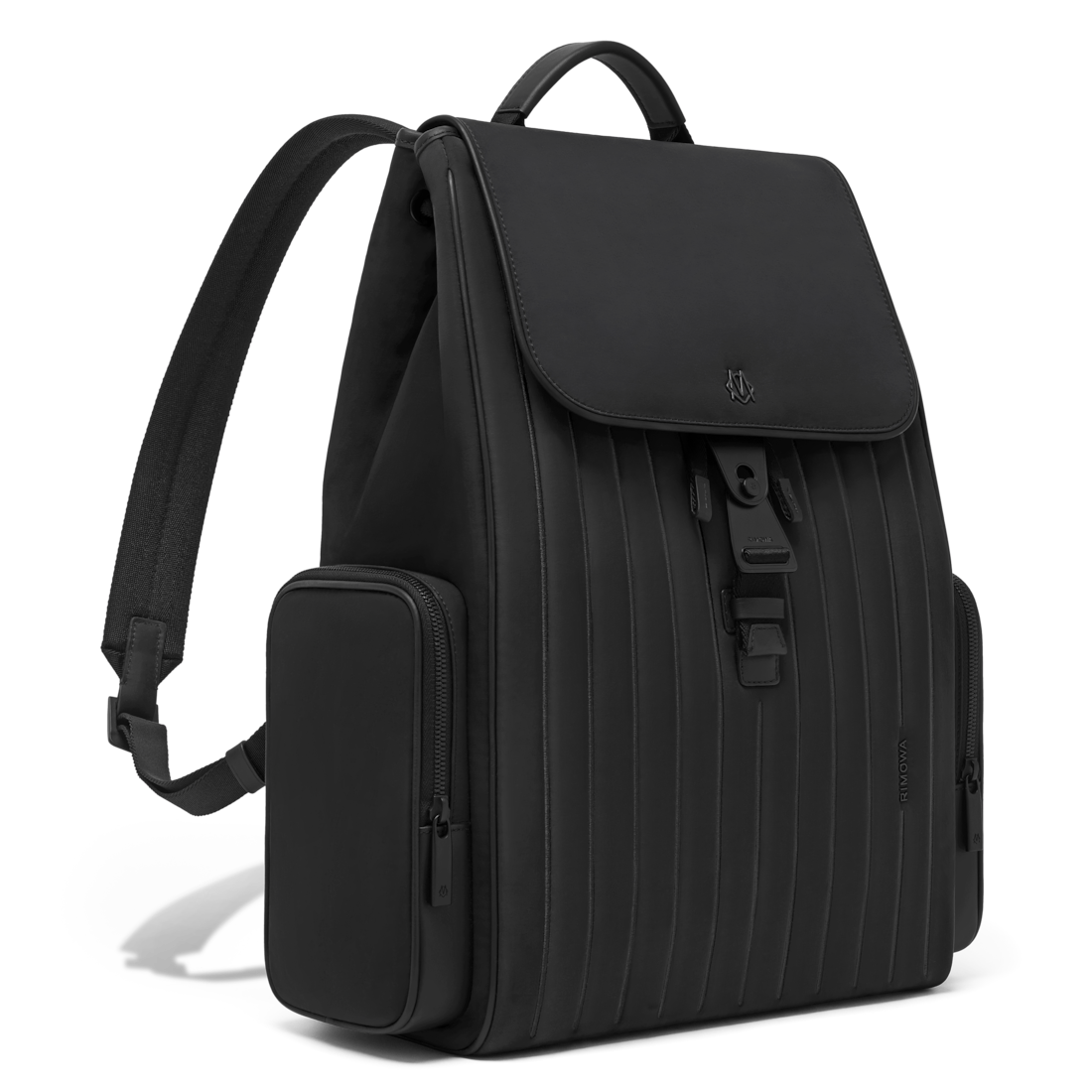 Shop Rimowa Nylon Flap Backpack Large In Black