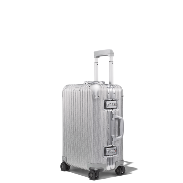 Silberne Koffer Handgepack Trolleys Aufgabegepack Polycarbonat Aluminium Rimowa