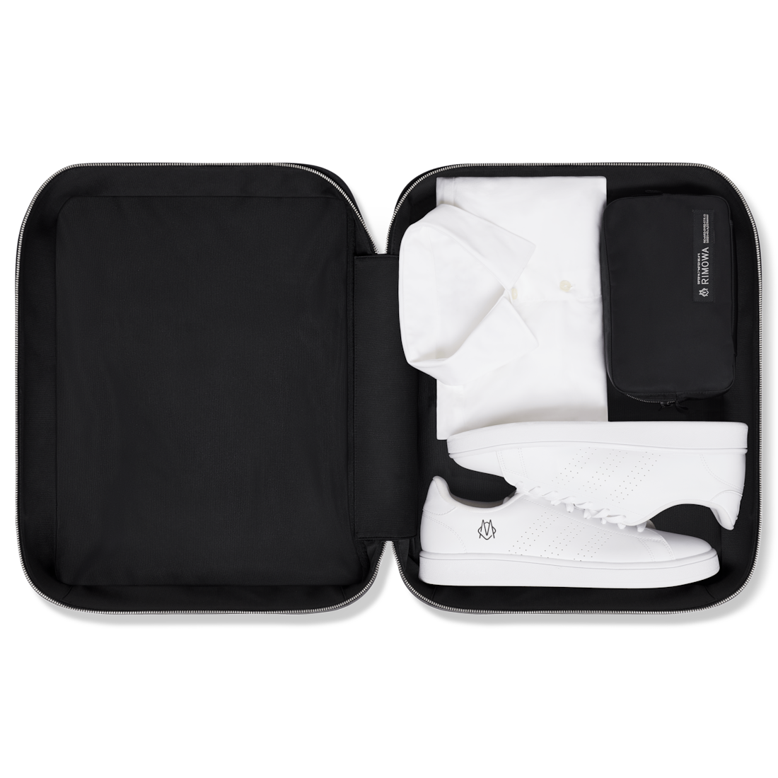 Shop Rimowa Canvas & Leather In Black