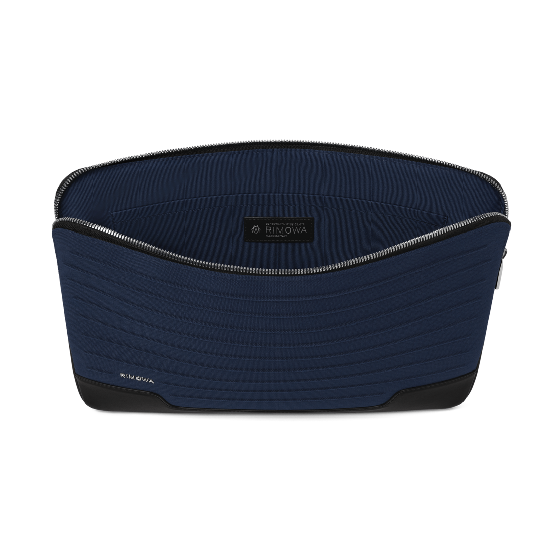 Shop Rimowa Canvas Flat Pouch In Navy Blue In Marineblau