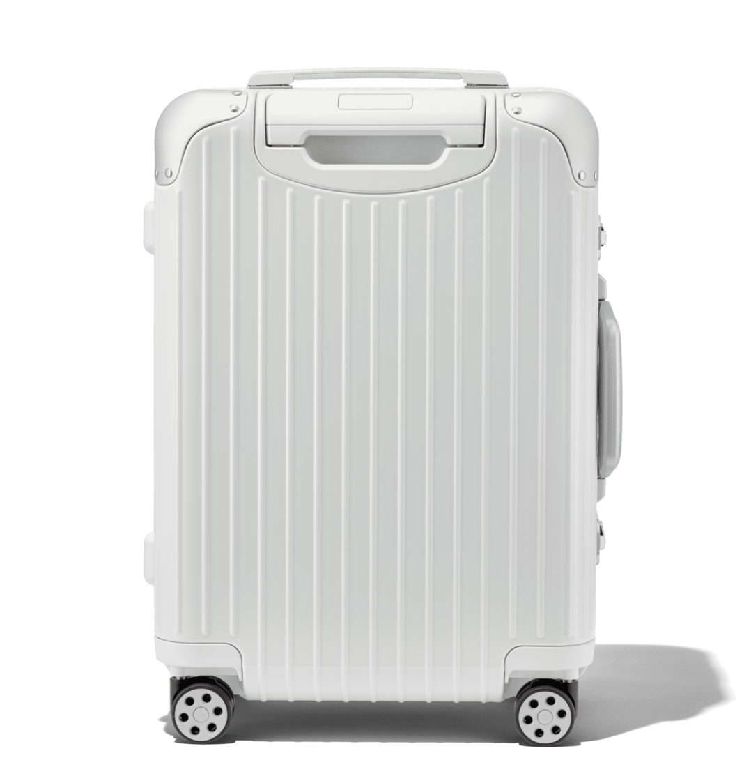 black and white suitcase