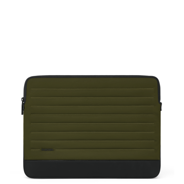 Shop Rimowa Nylon Flat Pouch Laptop Bag In Khaki_nylon