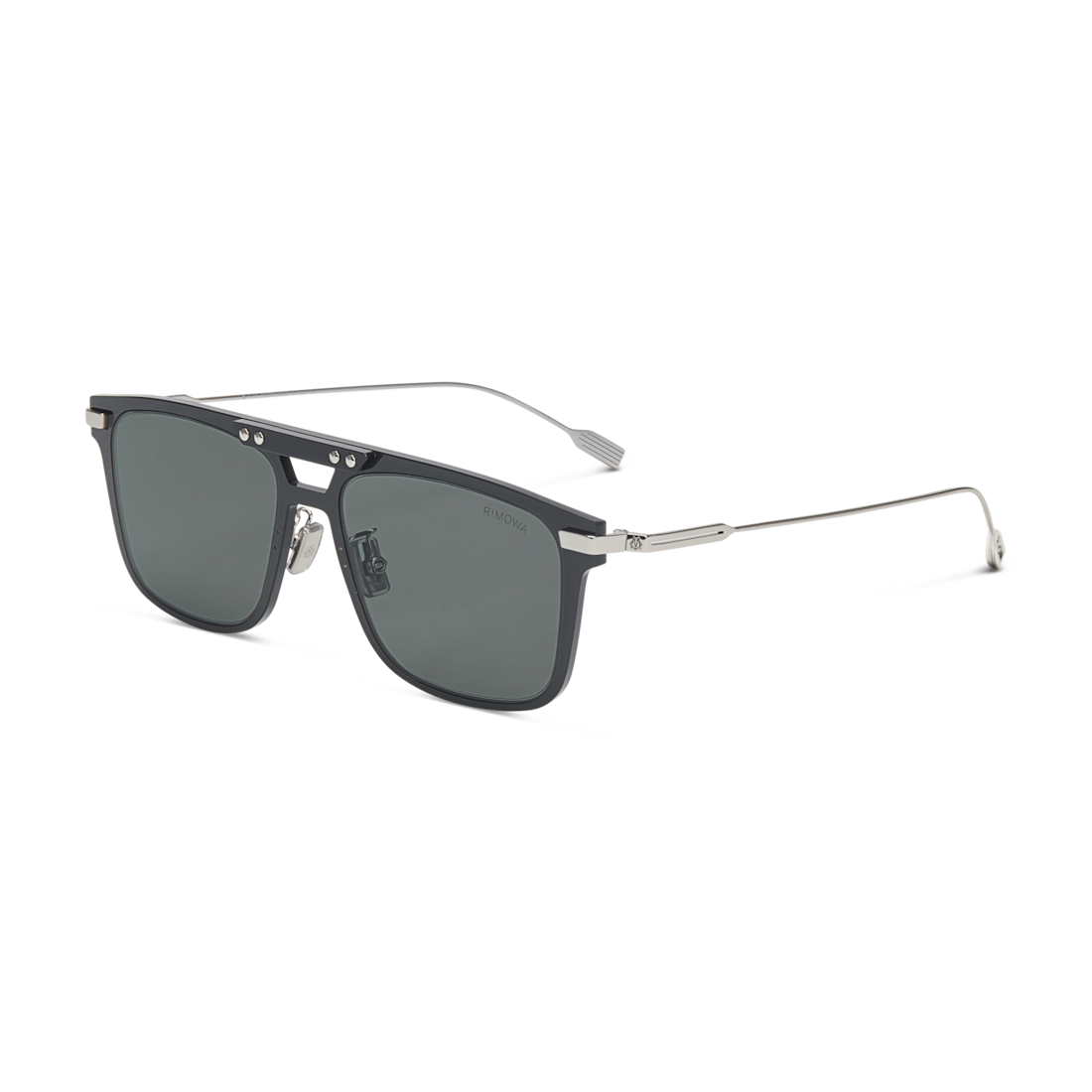 Square Black Sunglasses with Polarised Lenses RIMOWA