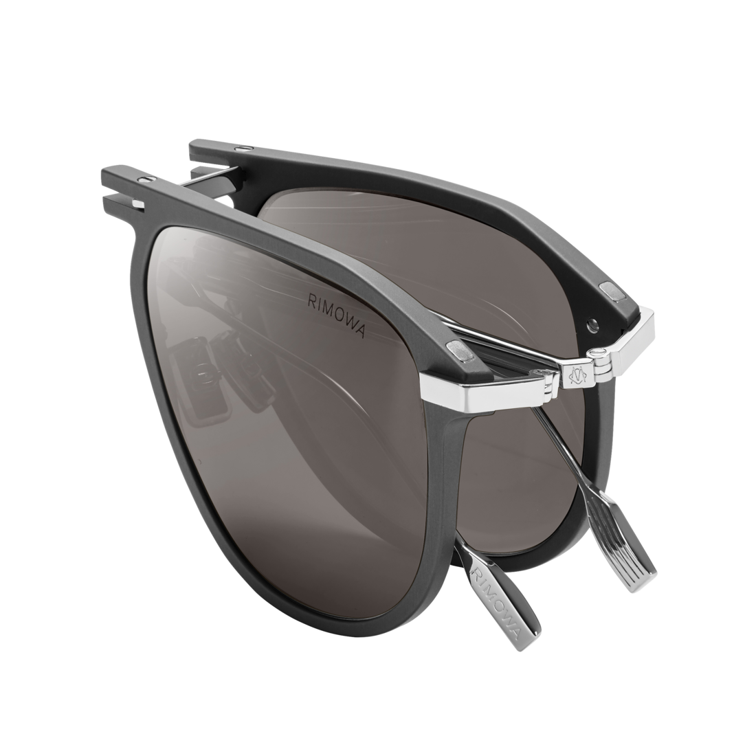 Pilot Foldable Mercury Grey Sunglasses image number 2
