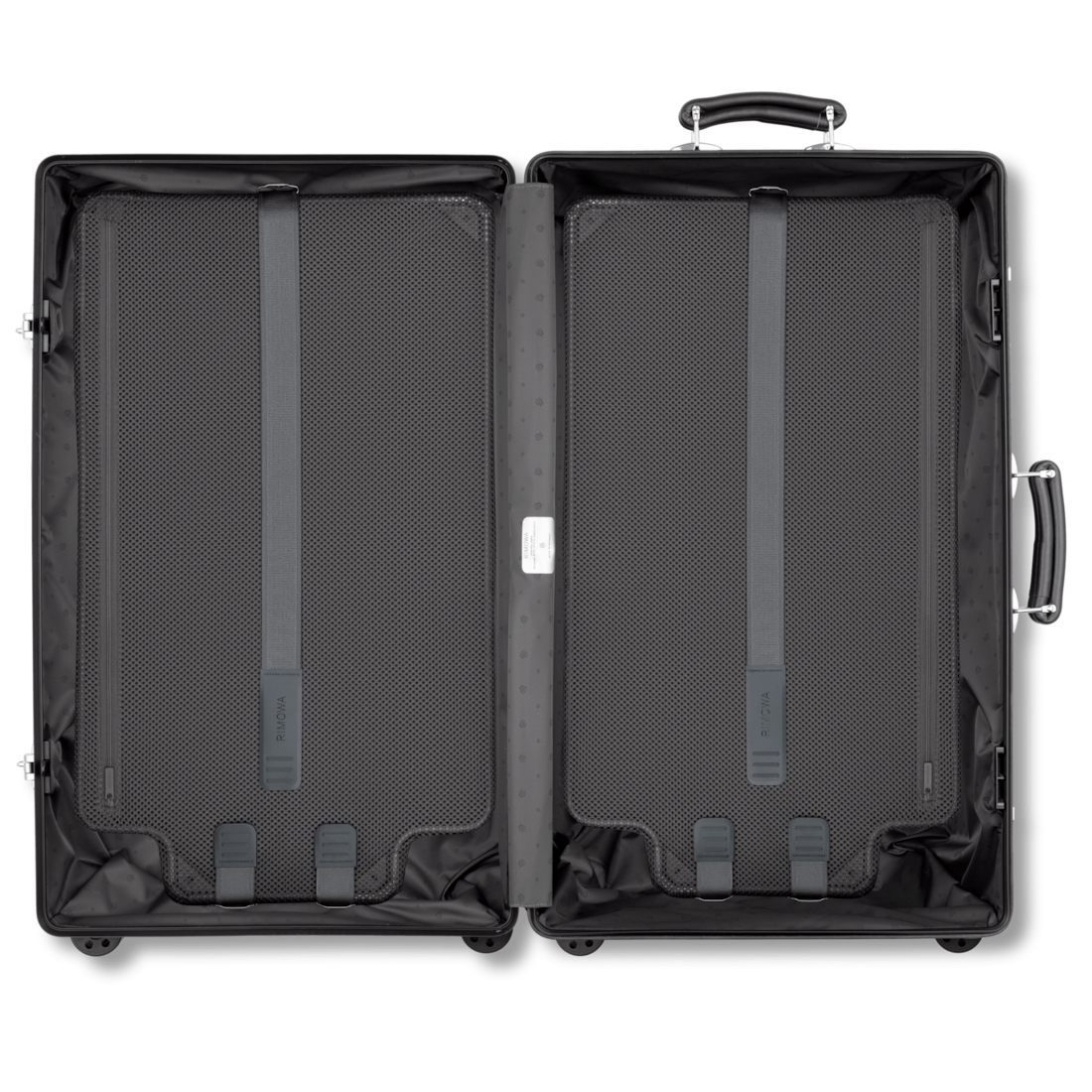 Classic Trunk Large Aluminium Suitcase | Black | RIMOWA