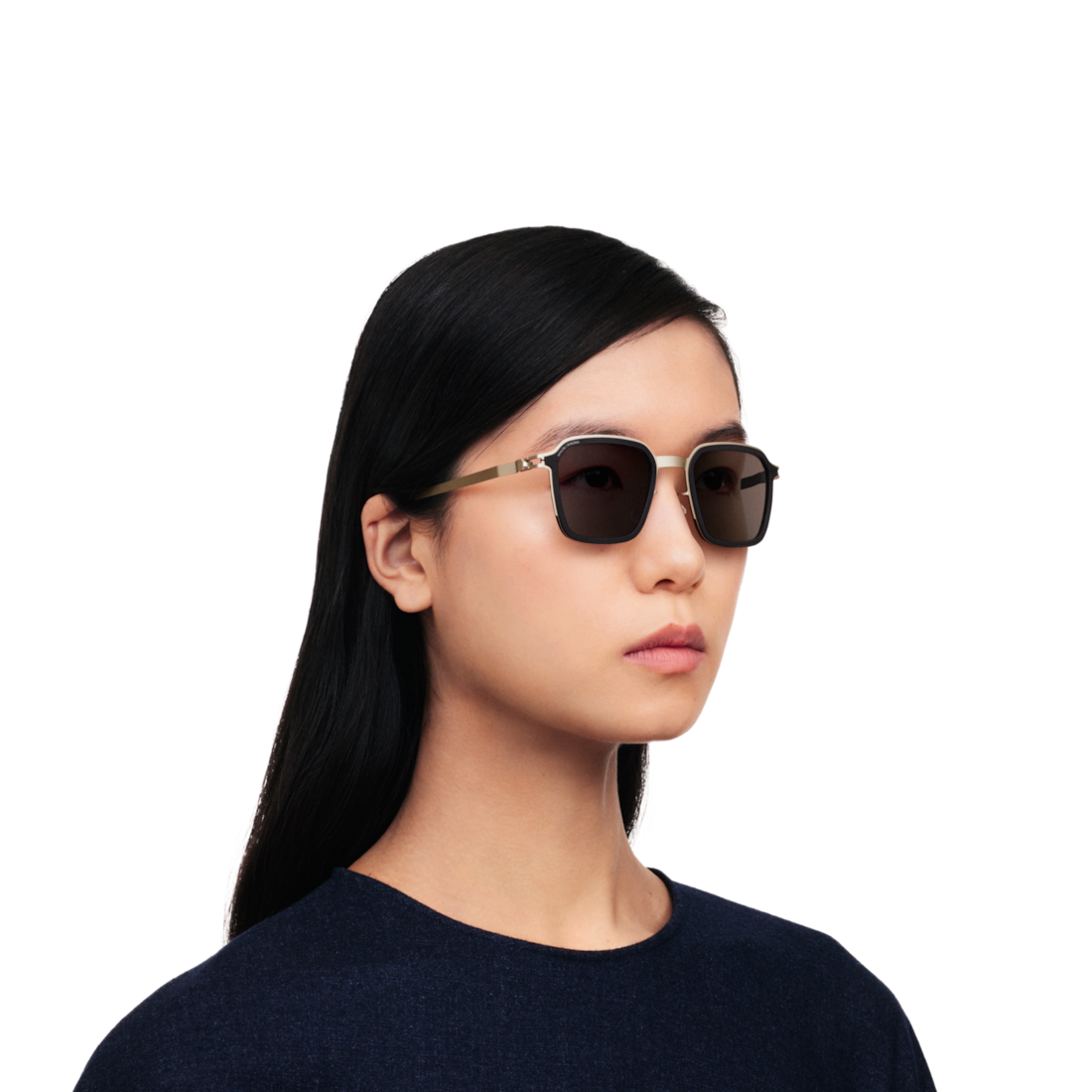 サングラス Mykita Mykita - MAUREEN - 002 black (MAUREEN 002 BLACK) Mykita MAUREEN - C 002 Black | Sunglasses Unisex