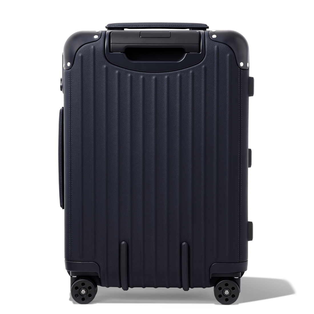 Distinct Cabin Leather Carry-On Suitcase | Navy Blue | RIMOWA