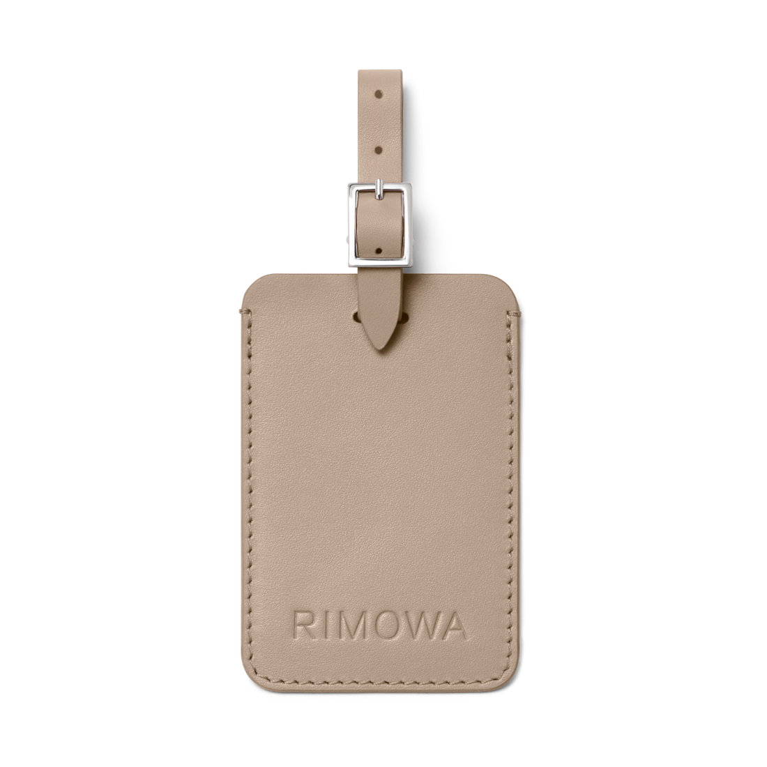 Taupe Personalized Leather Luggage Tag | RIMOWA