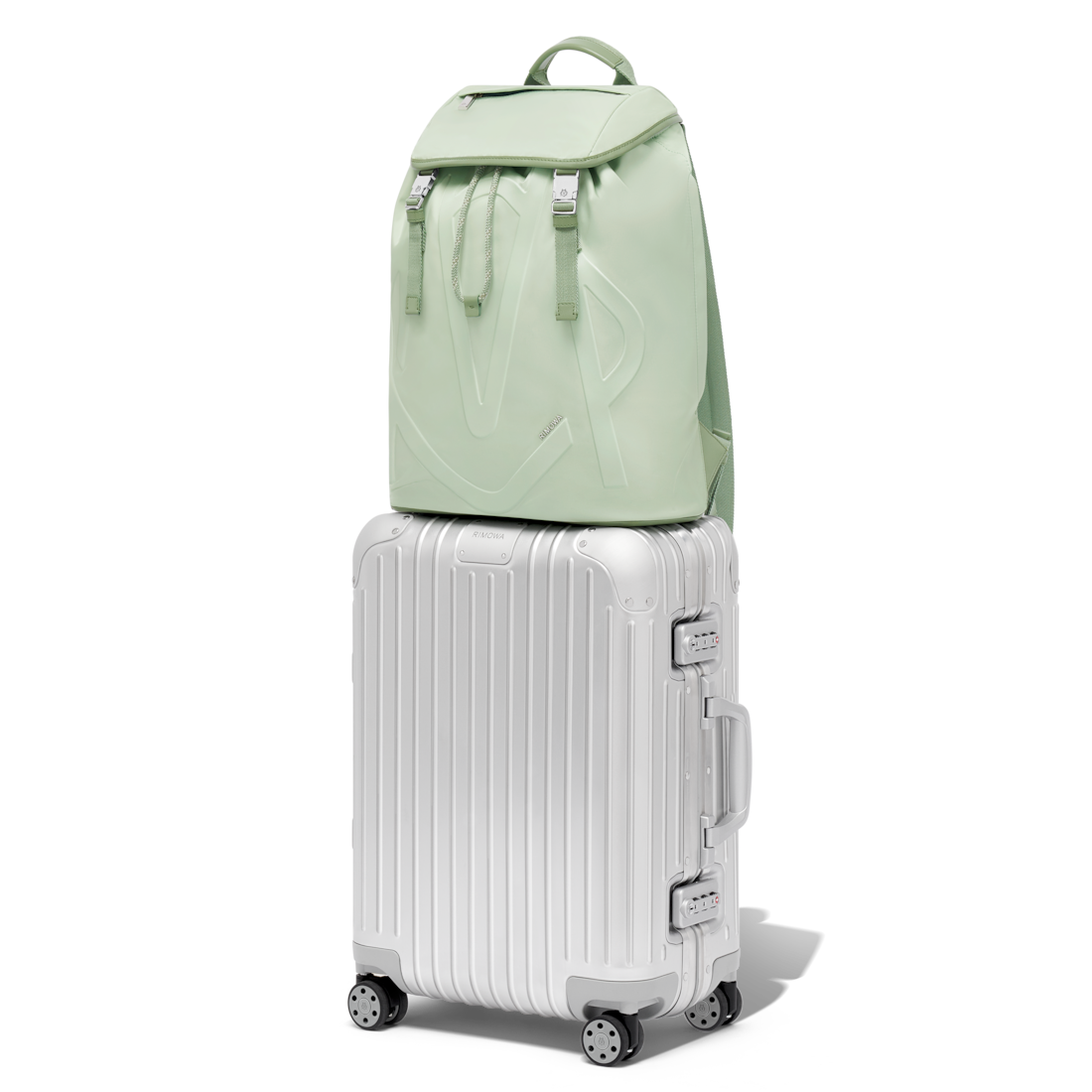 Shop Rimowa Flap Backpack Large In Mintgrün