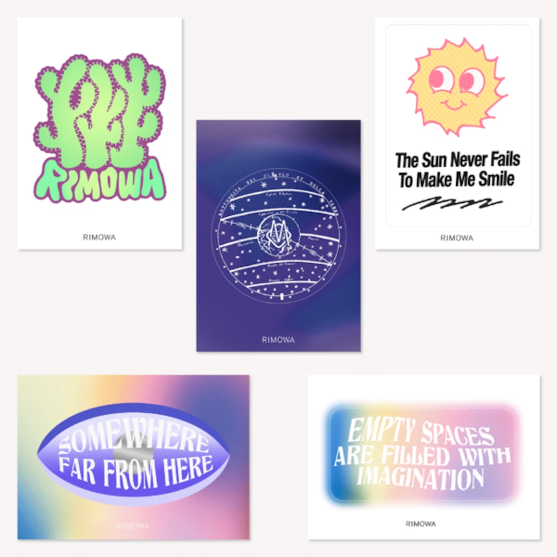 Wusten Sticker Set Kofferaufkleber Rimowa