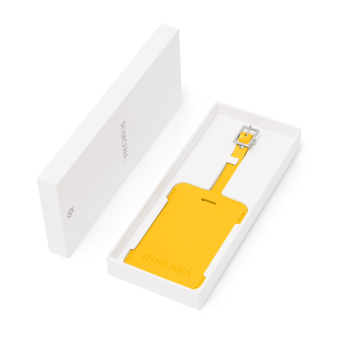 Sunflower Yellow Personalized Leather Luggage Tag | RIMOWA