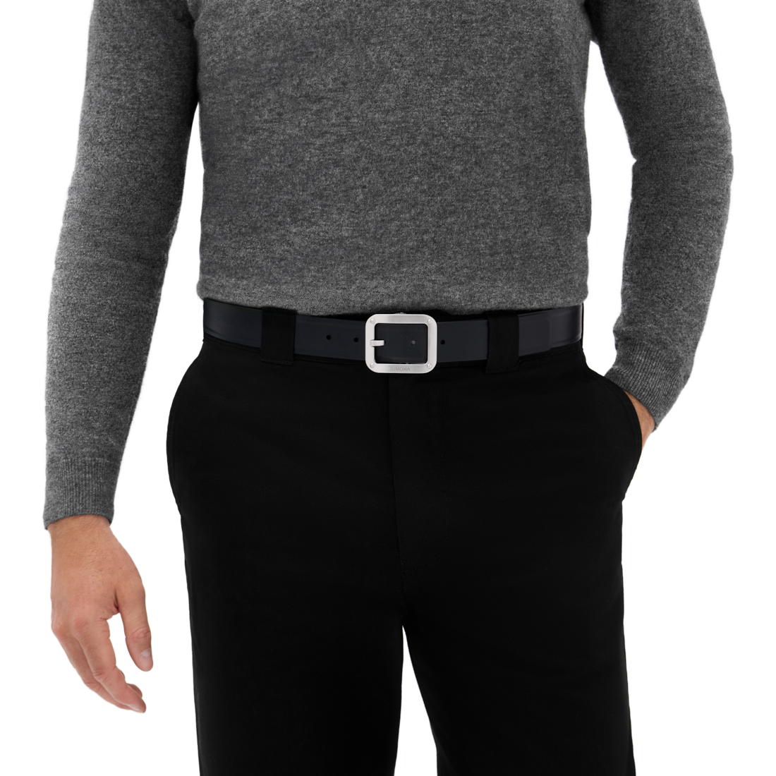 Cinto de Couro Reversível com Fivela de Pino image number 3