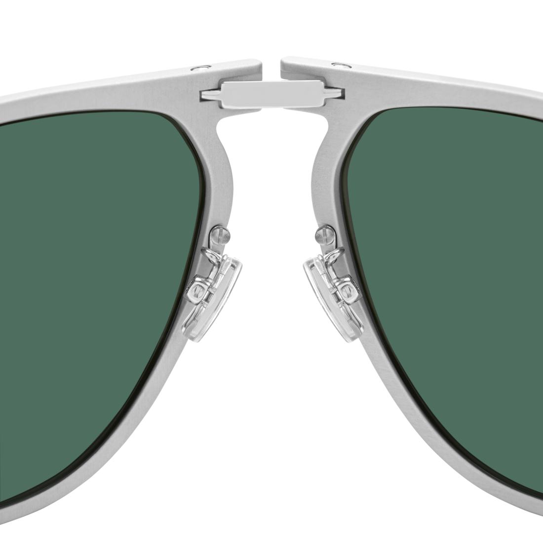 Faltbare Piloten Sonnenbrille Silber Matt image number 5