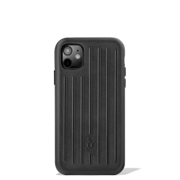 Leather Black Case for iPhone 11