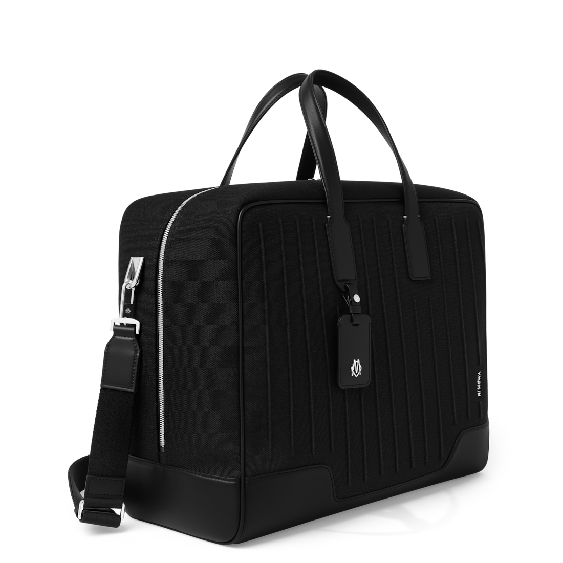 Shop Rimowa Canvas & Leather In Black