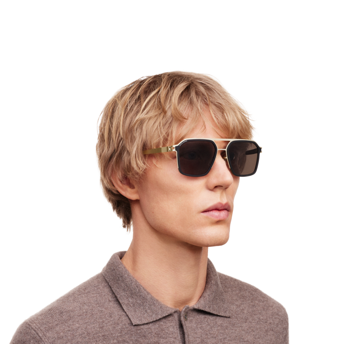 トニー RIMOWA × MYKITA サングラス チタンxブラック RIMOWA × MYKITA - Square Sunglasses - Titanium & Black | RIMOWA