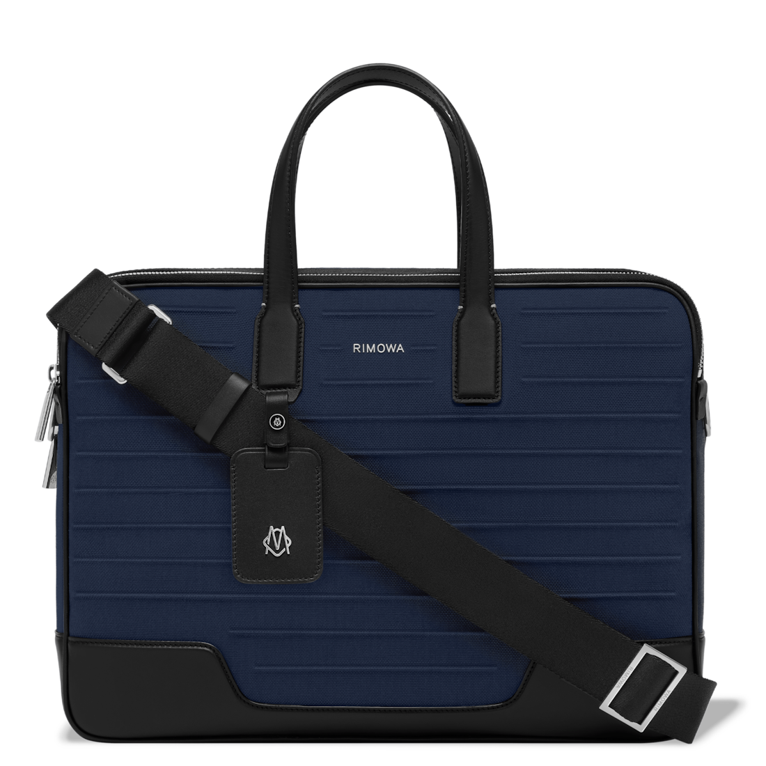 Rimowa Canvas Briefcase In Navy Blue