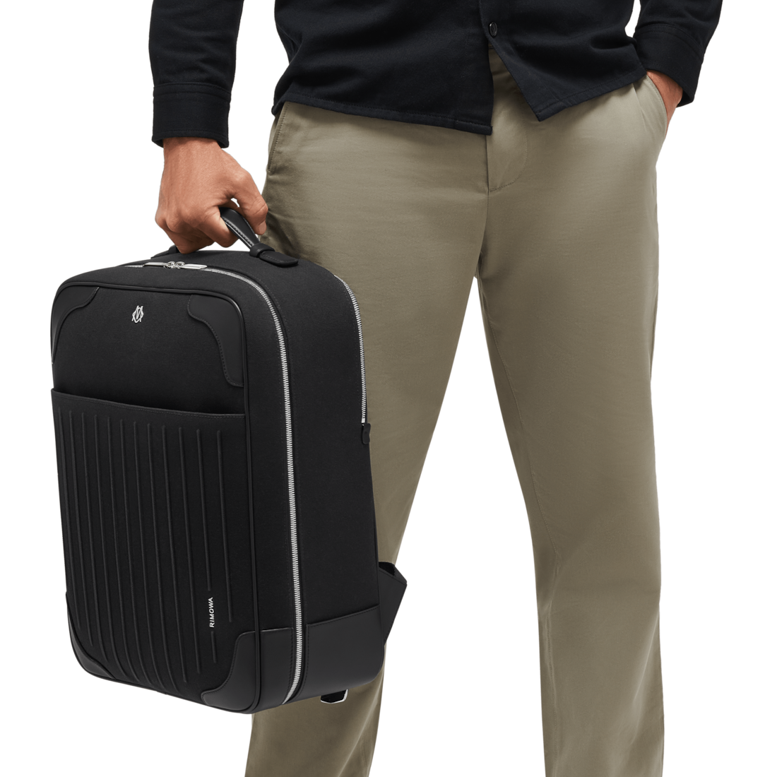 Shop Rimowa Canvas Reiserucksack In Schwarz In Black