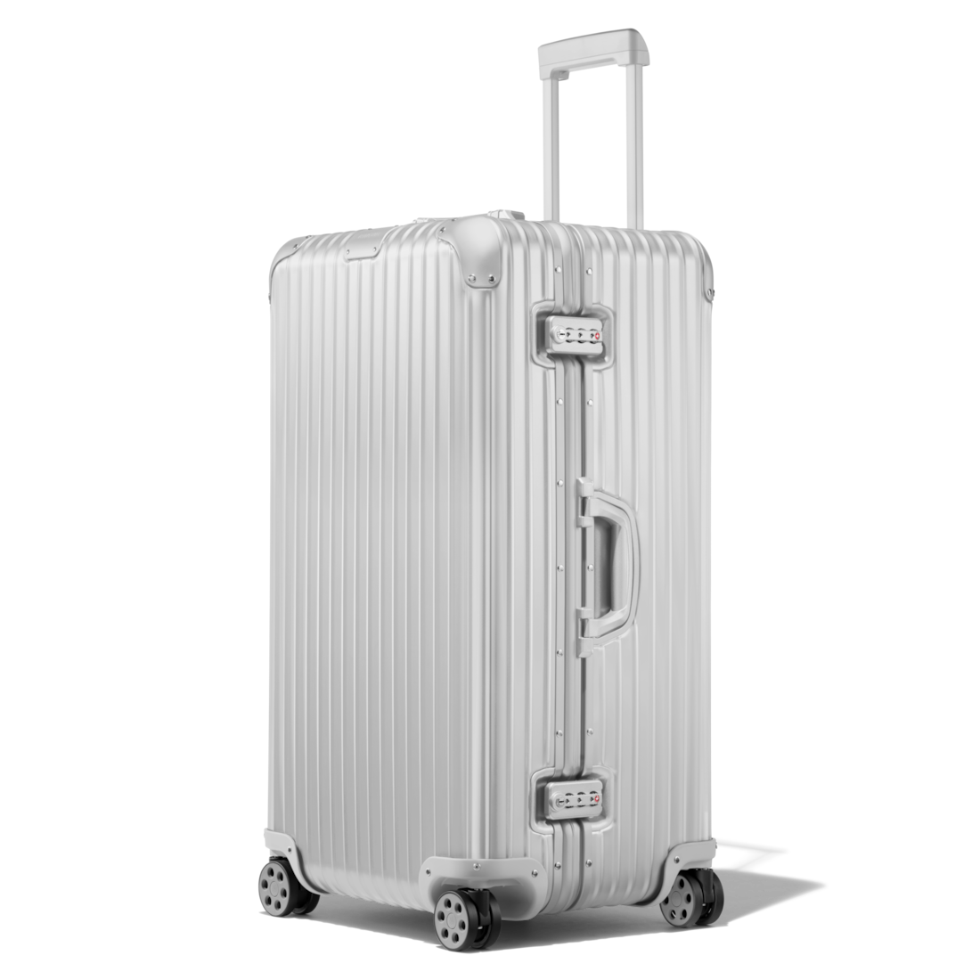 Original Trunk Plus Large Aluminum Suitcase, Silver