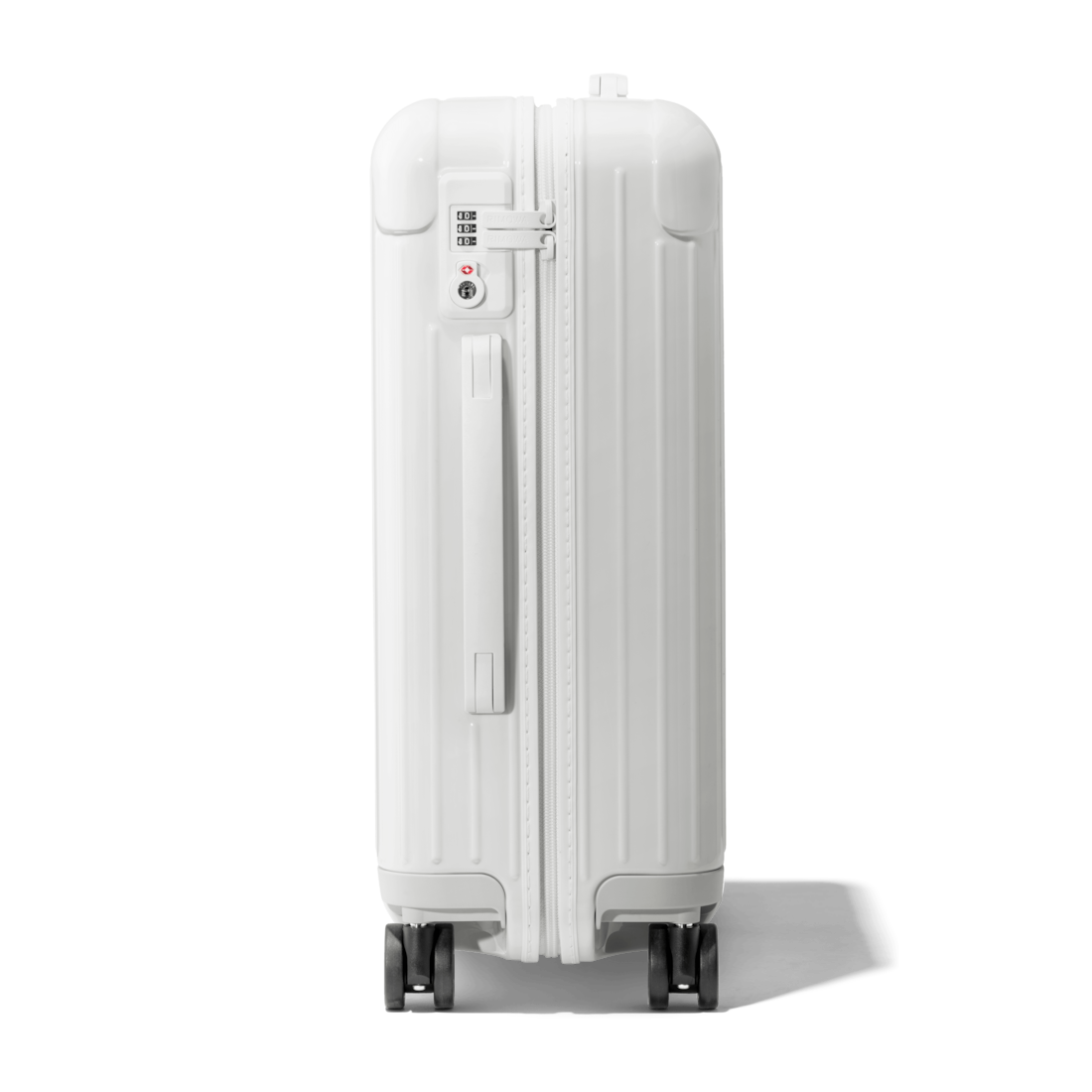 Essential Cabin Lightweight Carry-On Suitcase, White Gloss