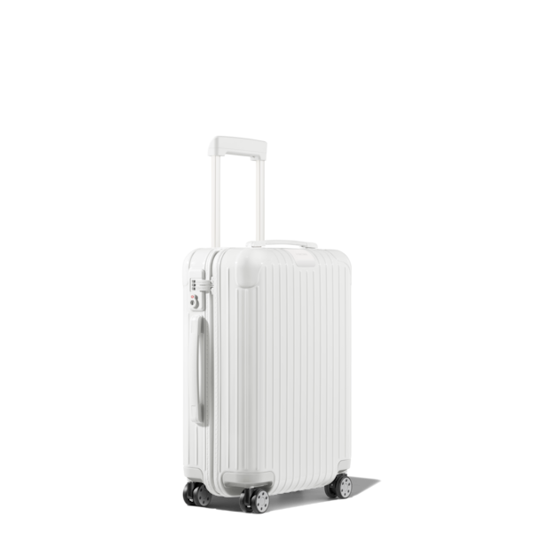 Essential Cabin Lightweight Carry-On Suitcase, White Gloss