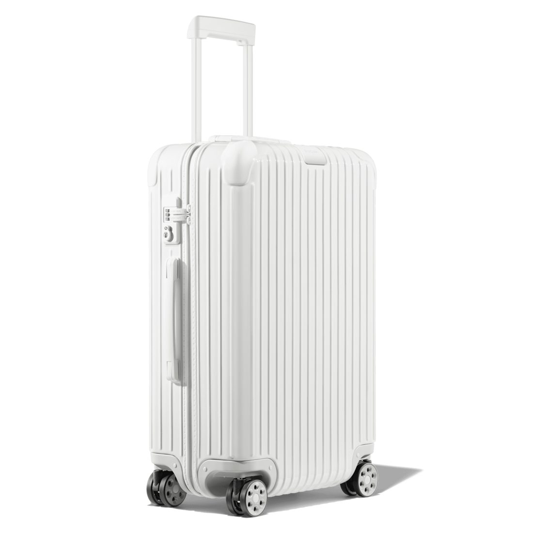 Essential Check-In M 軽量スーツケース | グロスホワイト | RIMOWA Essential Check-In M 軽量スーツケース | グロスホワイト | RIMOWA