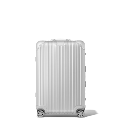 Original Check-In L Twist Suitcase in Silver & Red | RIMOWA