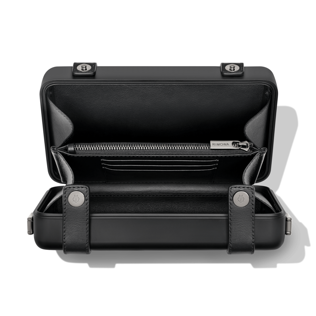 Shop Rimowa Aluminium Cross-body Bag In Black In Schwarz