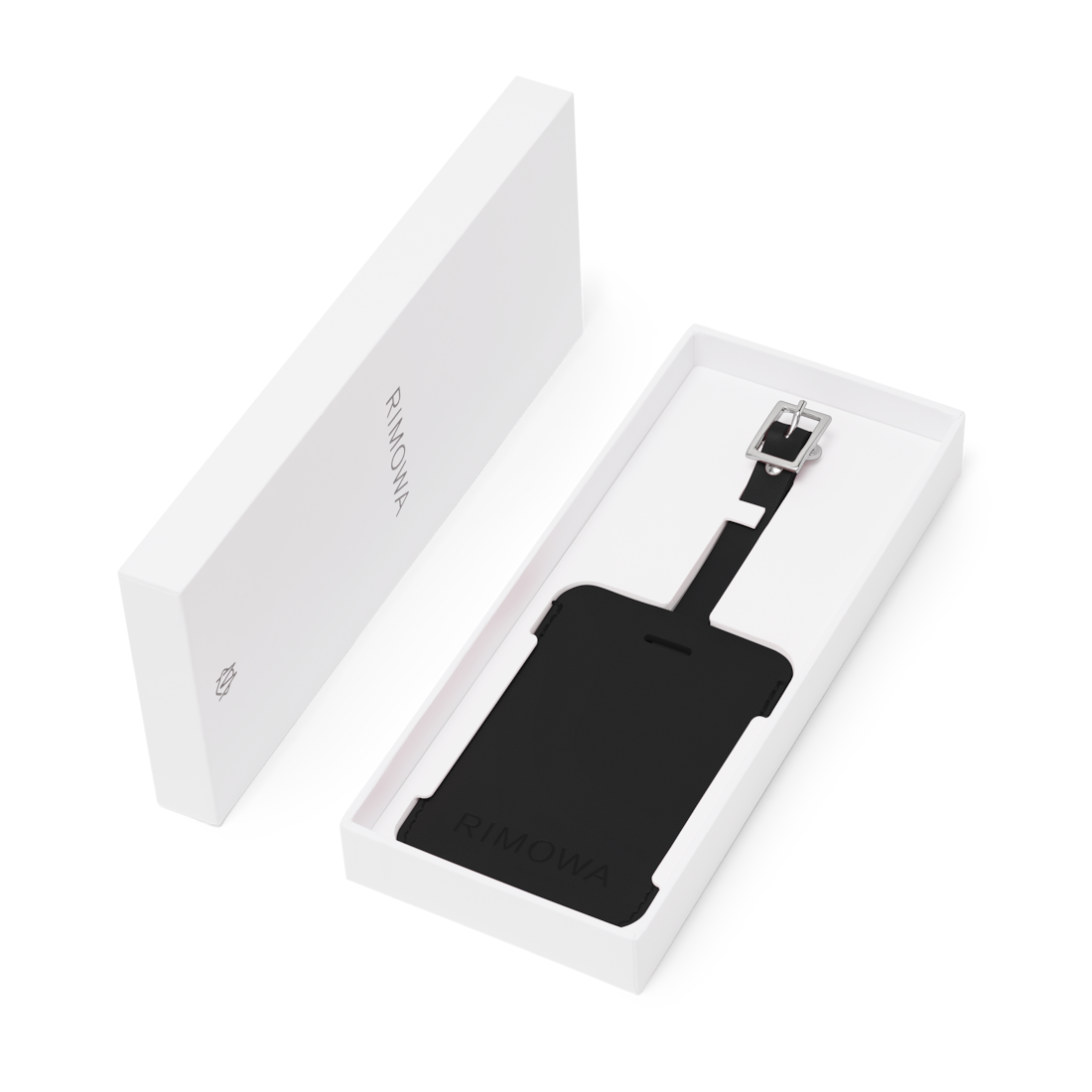 RIMOWA 「SEIT1898」展覧会記念 Luggage Tag Black Personalised Leather Luggage Tag | RIMOWA