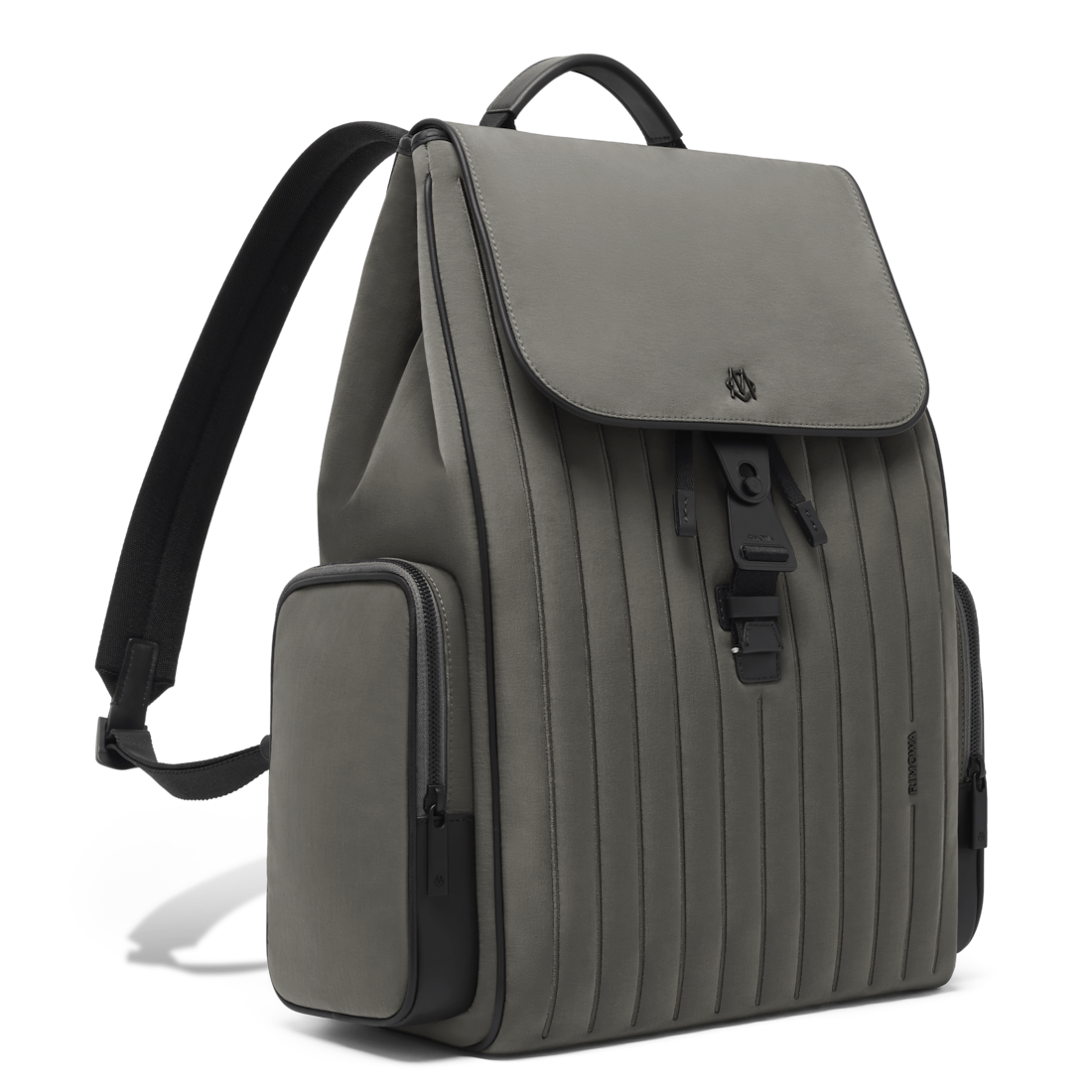 Shop Rimowa Nylon Flap Backpack Large In Schiefergrau In Slate Grey