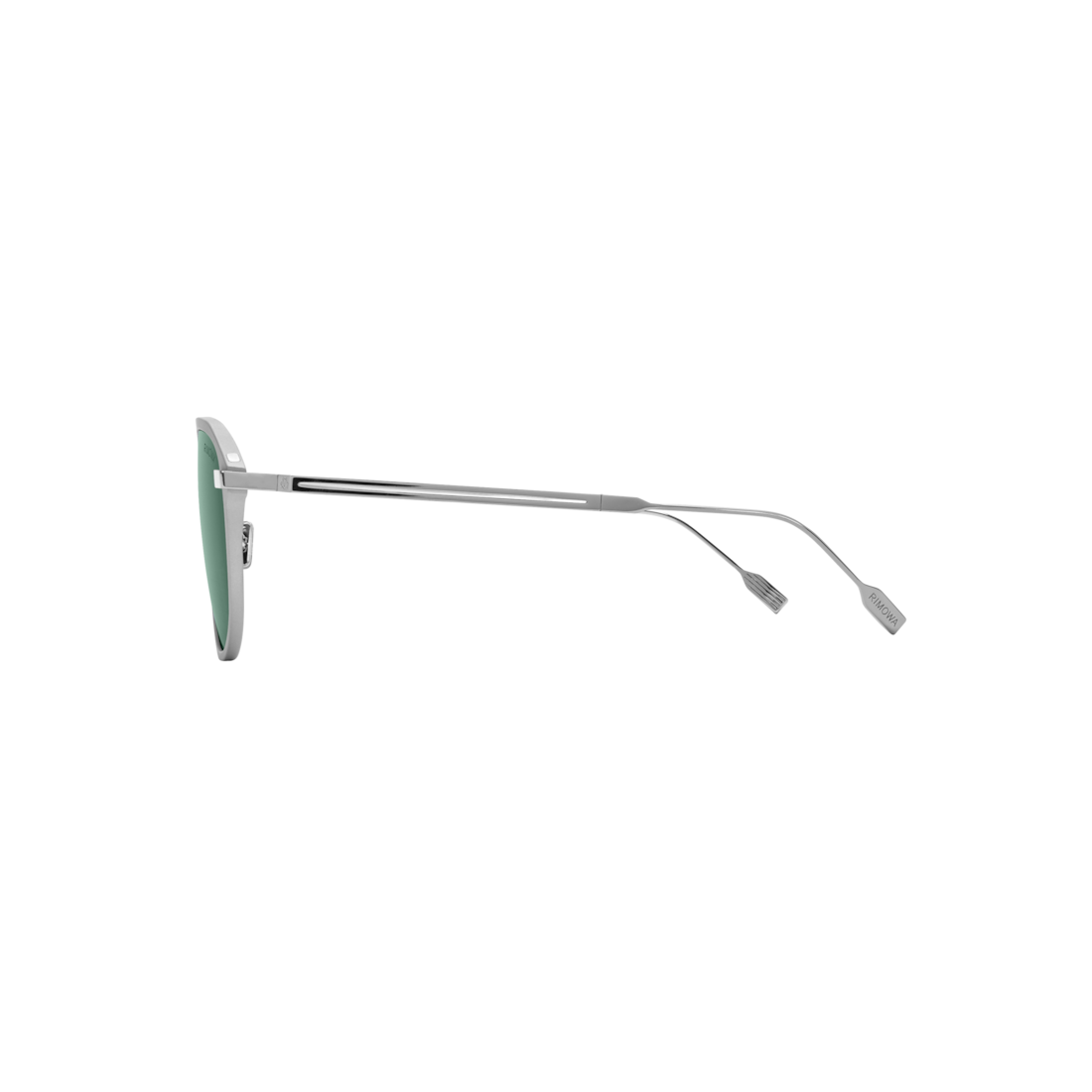Faltbare Piloten Sonnenbrille Silber Matt image number 6