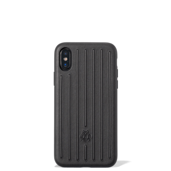 Leather Black Case for iPhone XS