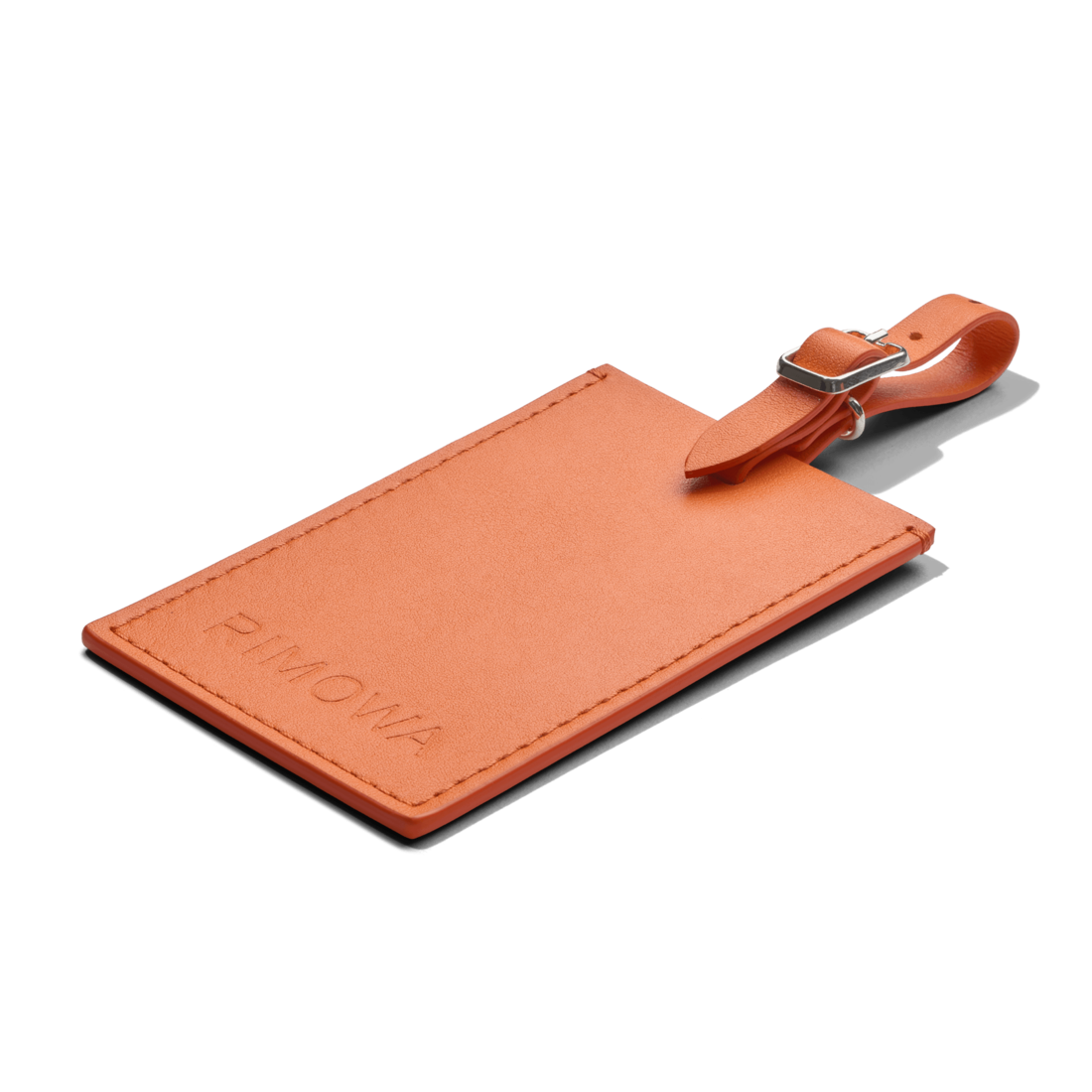orange luggage tag