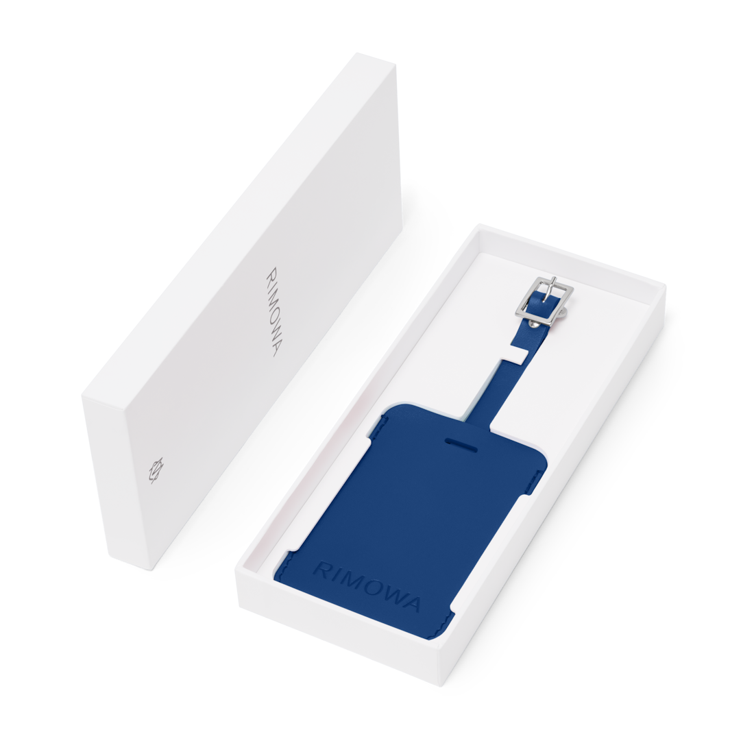 Ocean Blue Personalized Leather Luggage Tag | RIMOWA