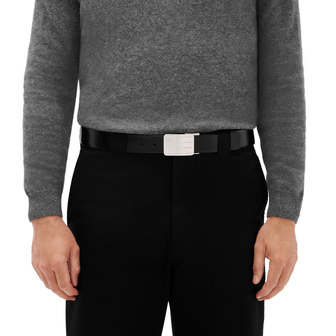 Reversible Leather Badge Belt image number 3