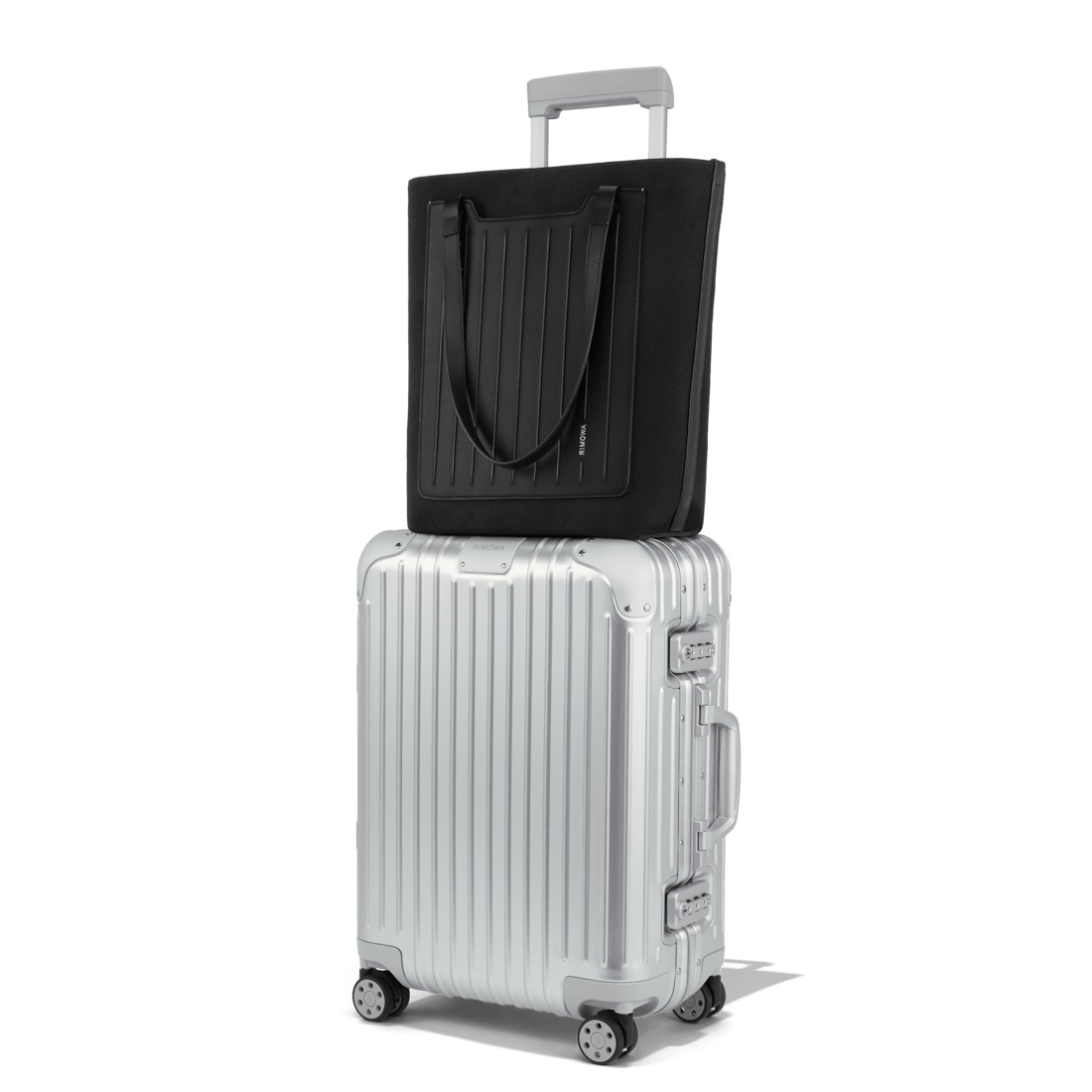 Shop Rimowa Canvas Vertikale Tote Bag In Schwarz