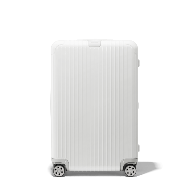 hard shell white suitcase