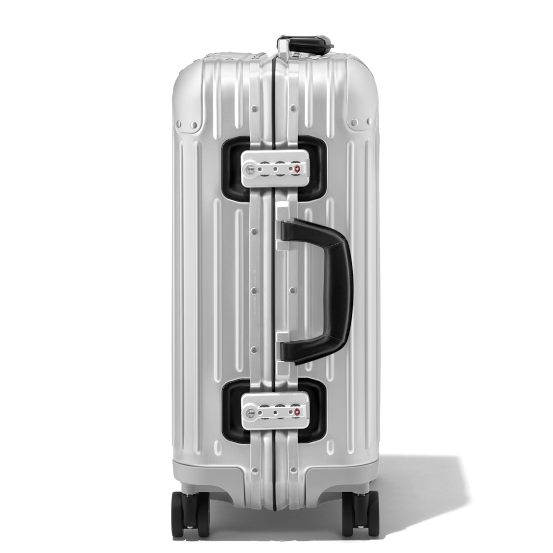 Original Cabin Twist Suitcase in Silver & Black | RIMOWA Original Cabin Twist Suitcase in Silver & Black | RIMOWA