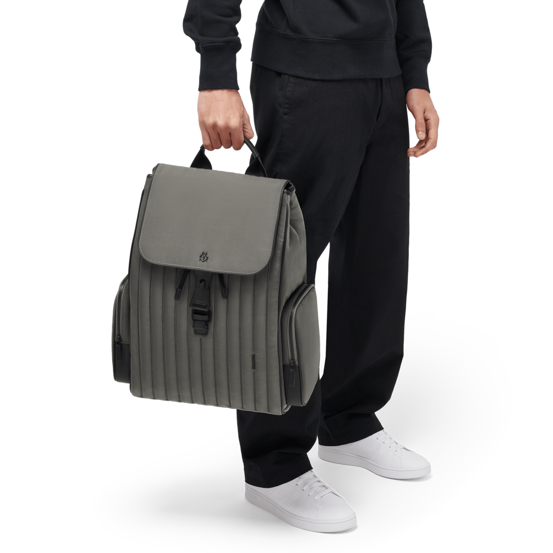 Shop Rimowa Nylon Flap Backpack Large In Schiefergrau In Slate Grey