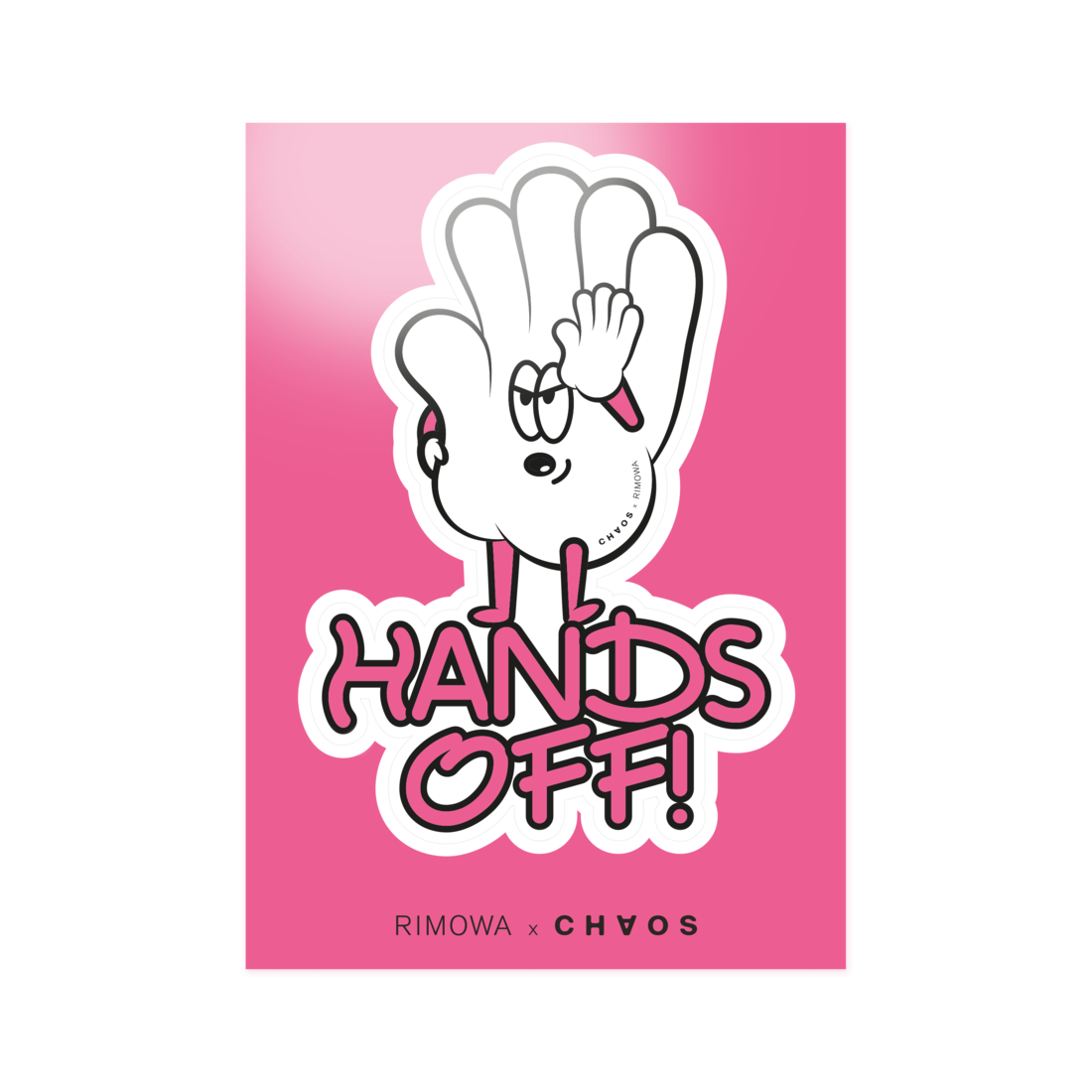 Hands Off Sticker image number 0