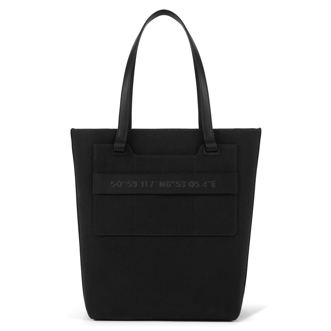 Never Still Vertical Tote Bag in Leather & Canvas - Black | RIMOWA