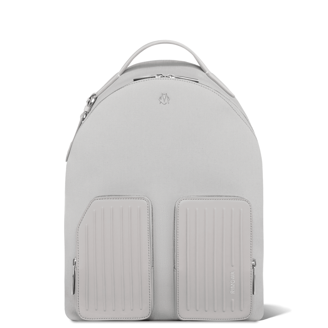 Backpack in Leather \u0026 Canvas | Grey 