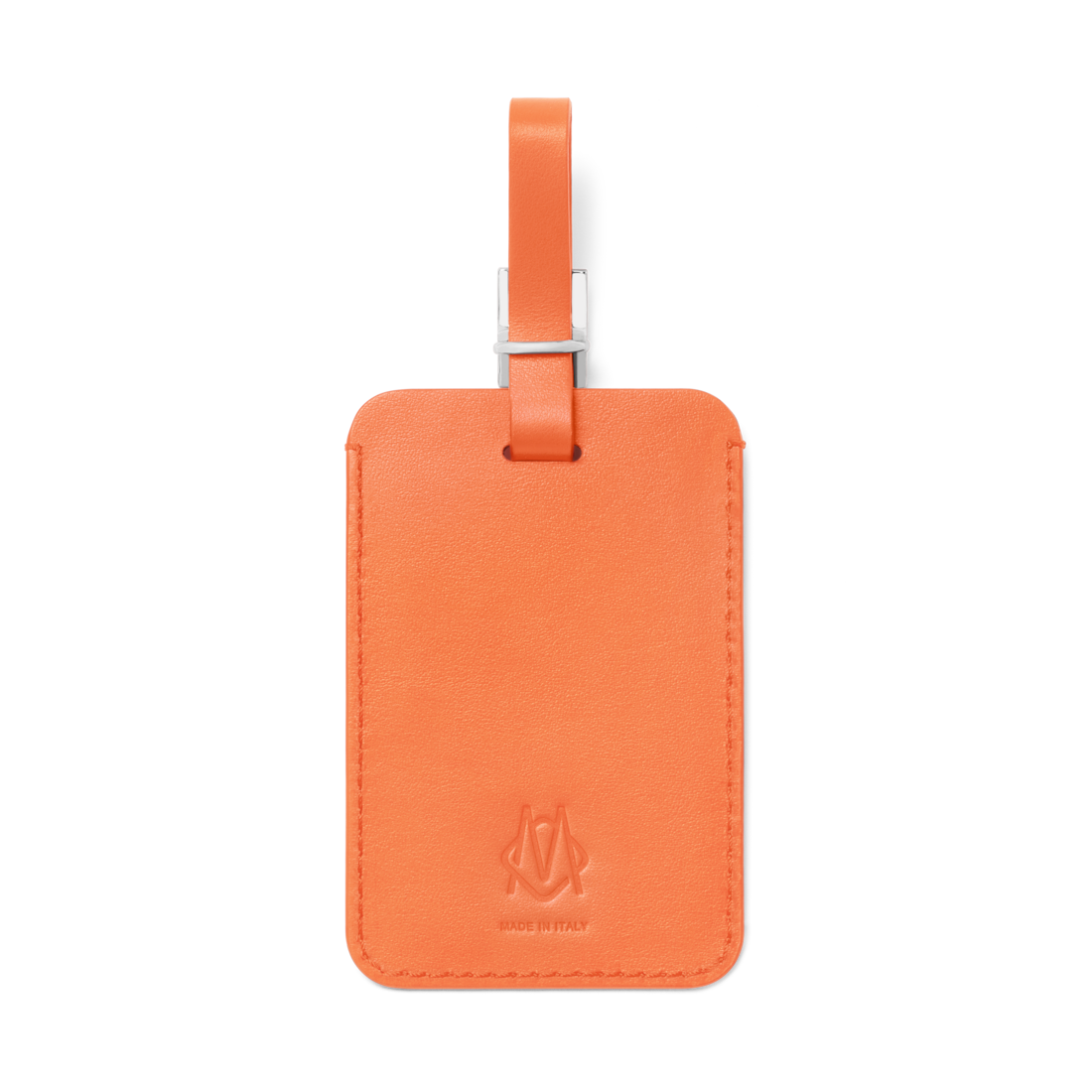 Clementine Orange Personalized Leather Luggage Tag | RIMOWA
