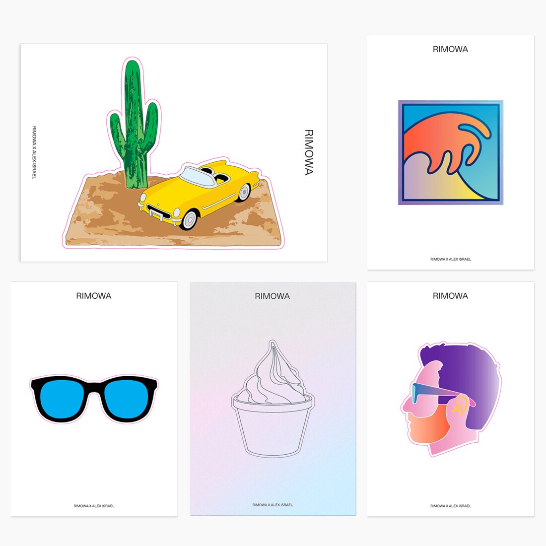 RIMOWA x Alex Israel | Sticker set "Art" image number 1