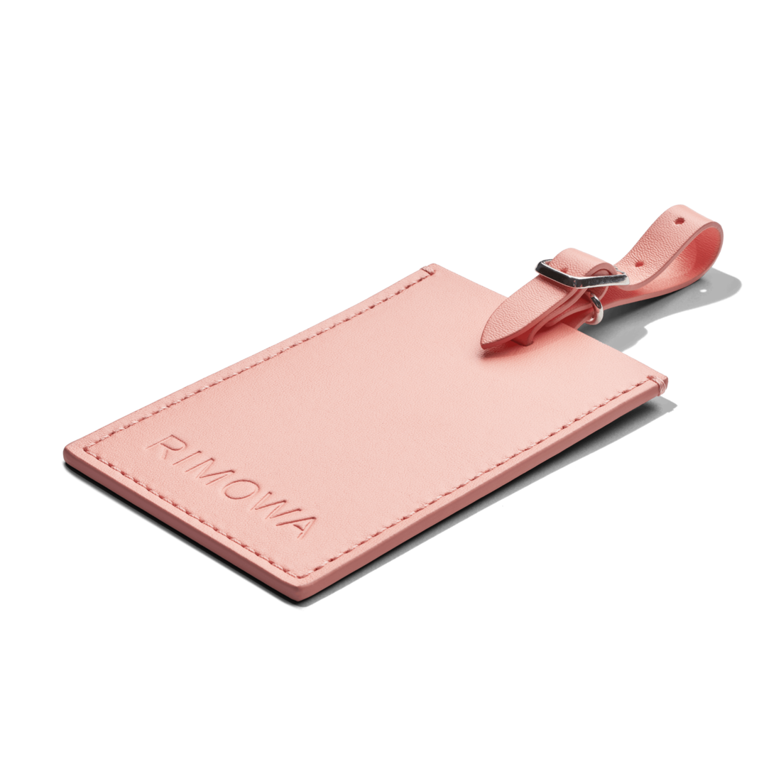 Blush Personalised Leather Luggage Tag 