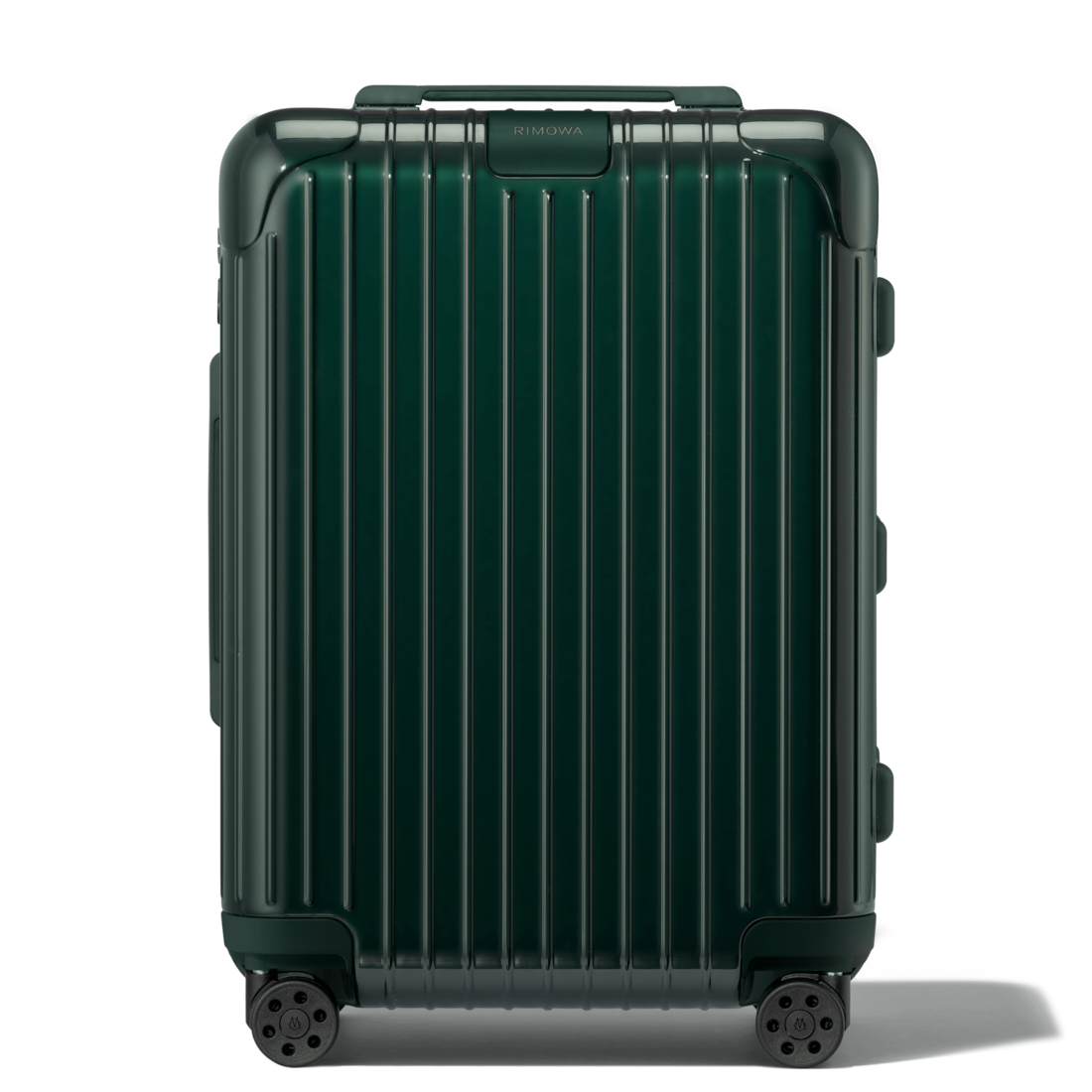 Shop Rimowa 21.7x15.8x9.1" In Green Gloss