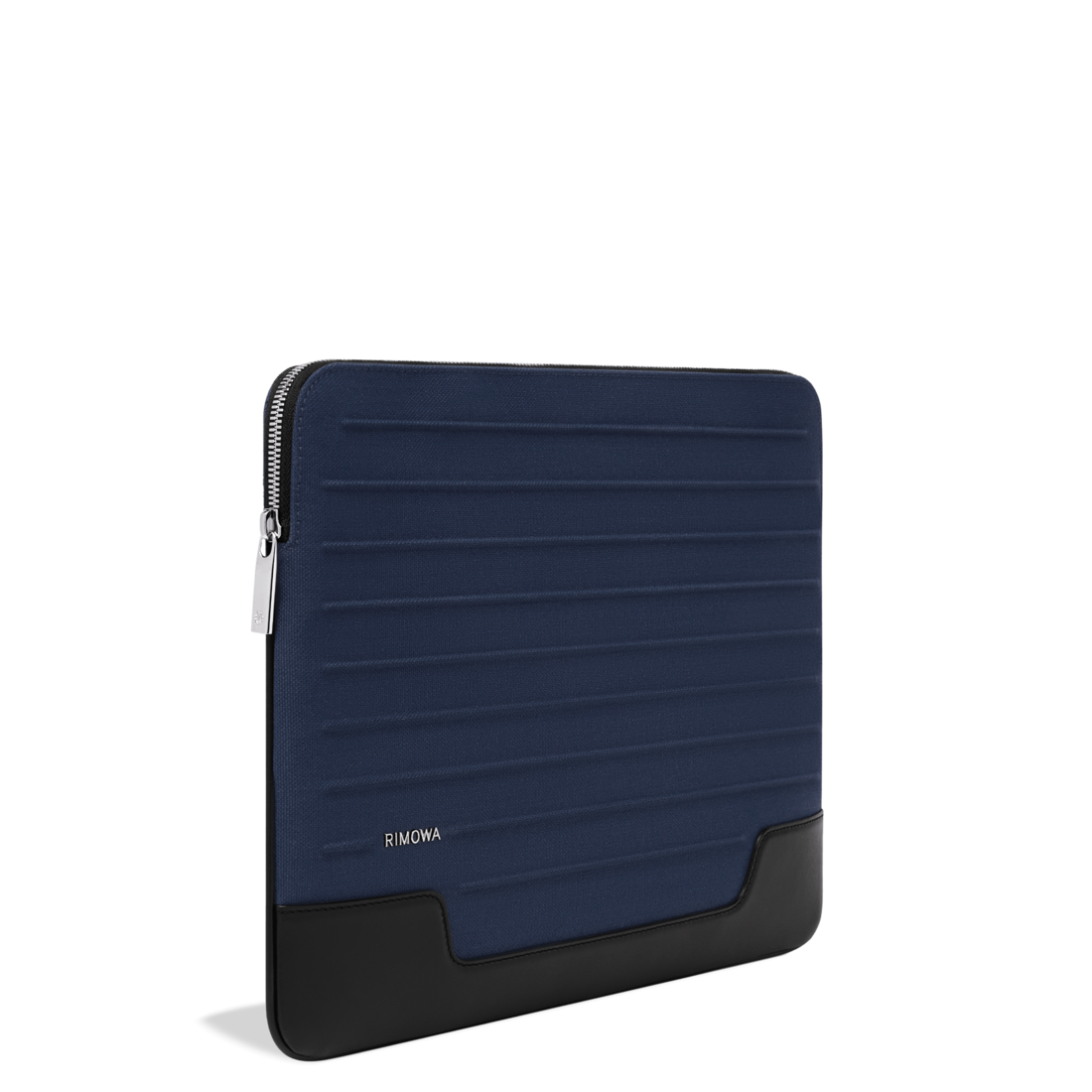 Shop Rimowa Canvas Flat Pouch In Navy Blue In Marineblau